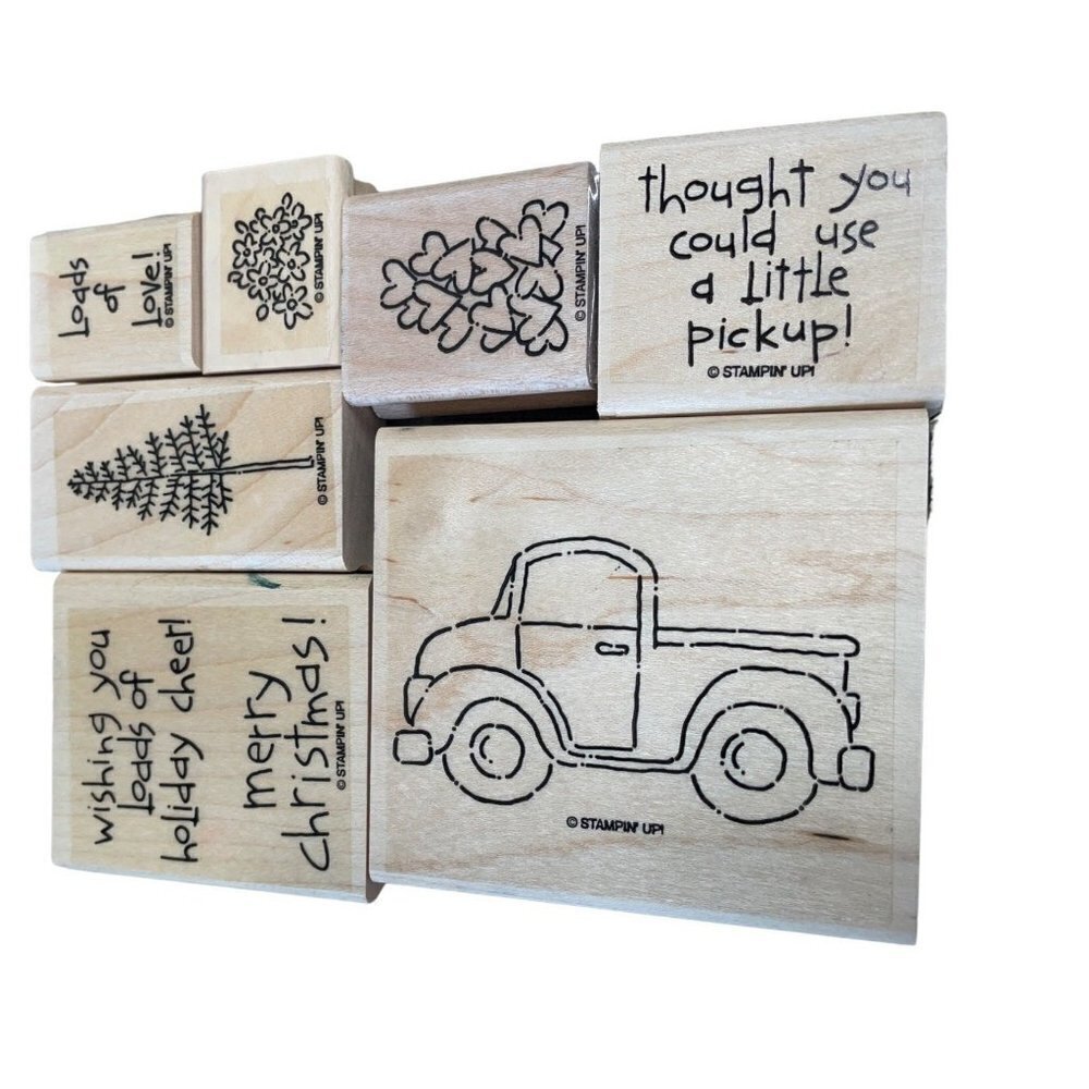 Stampin Up‎ Loads of Love Mounted Rubber Stamps